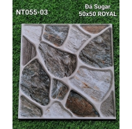 Gạch Pocerlain đá nhám lát sân vườn Hoàng Gia (ROYAL) mã gạch NT055-03 gạch loại 1 kích thước 50x50