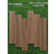 Gạch thanh Giả Gỗ xương trắng ốp lát nền CMC mã gạch PT158003 gạch loại 1 kích thước 15x80
