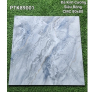 Gạch Granite đá kim cương siêu bóng lát nền CMC mã gạch PTK89001 gạch loại 1 kích thước 80x80