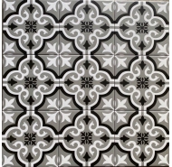Gạch bông men đen trắng ốp tường trang trí Trung Quốc mã gạch GB-20136 loại 1 kích thước 20x20